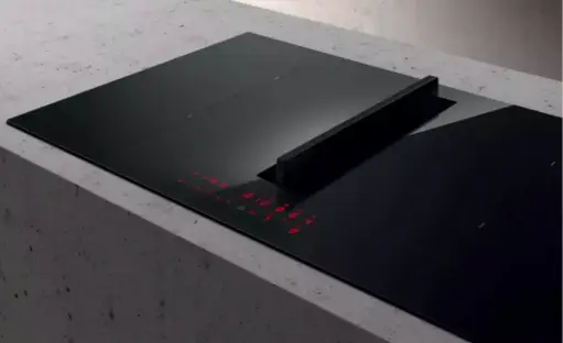 [NIKOLATESLAFITXLBLA83] Plaque aspirante induction 4 foyers ELICA
